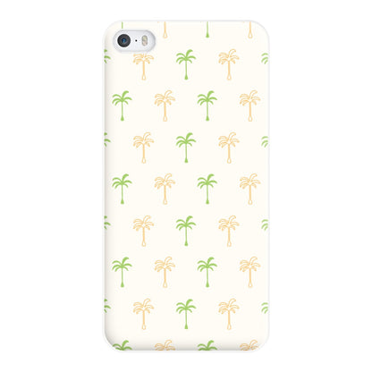 Green And Yellow Palms Pattern Phone Case for iPhone 5 / 5s / SE 2016