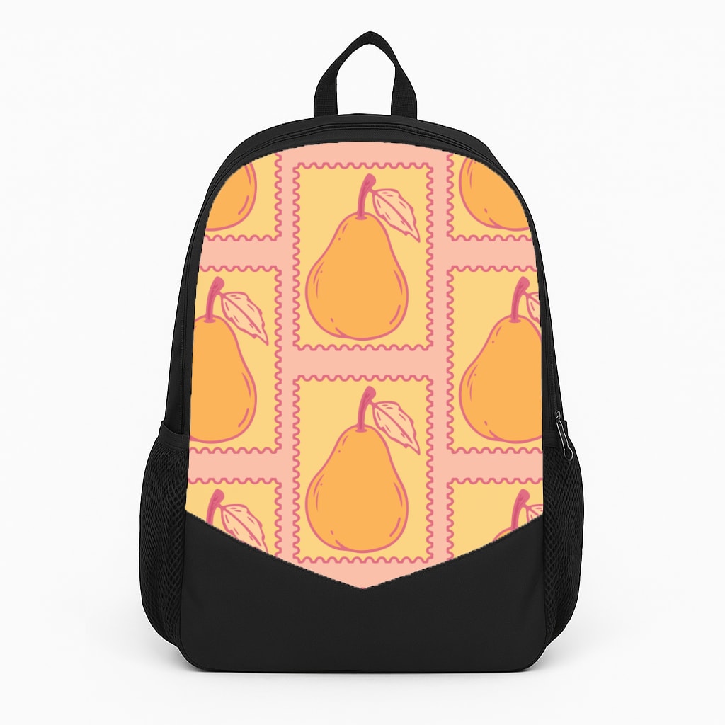 Pear Stamps Pattern Large Backpack