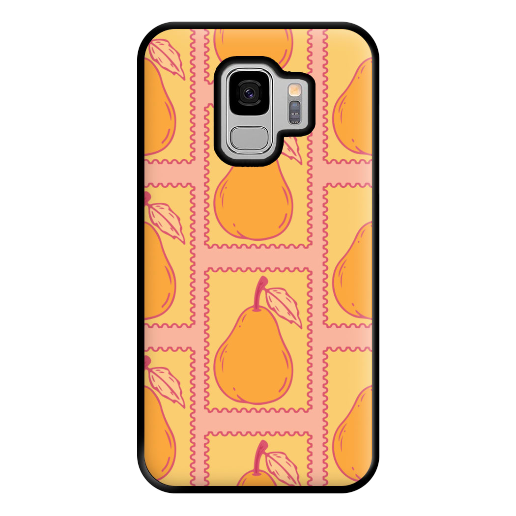 Pear Stamps Pattern Phone Case for Galaxy S9 Plus