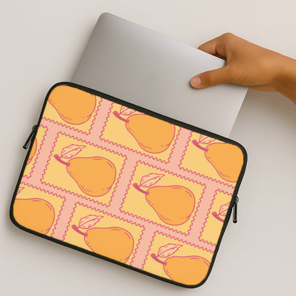 Pear Stamps Pattern MacBook Case