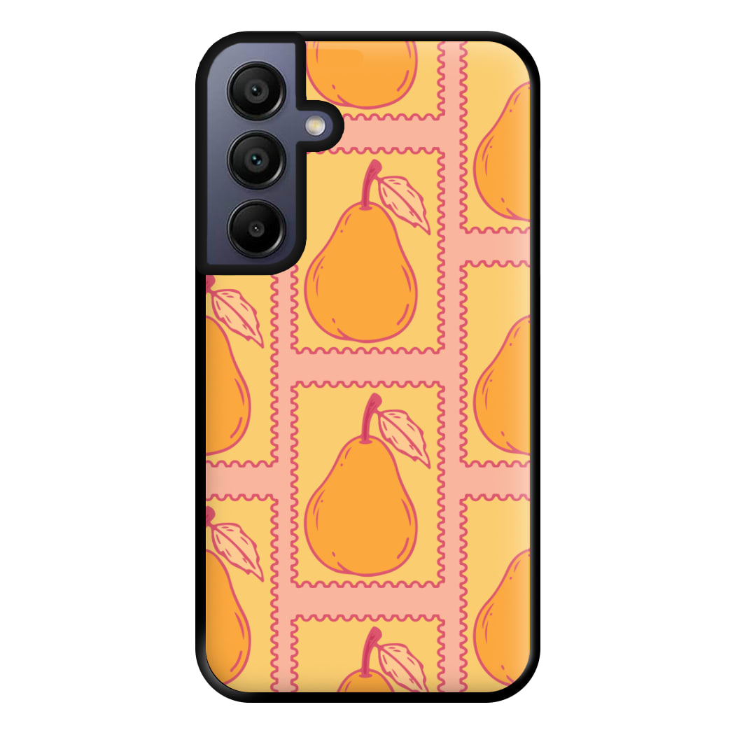 Pear Stamps Pattern Phone Case for Galaxy A16