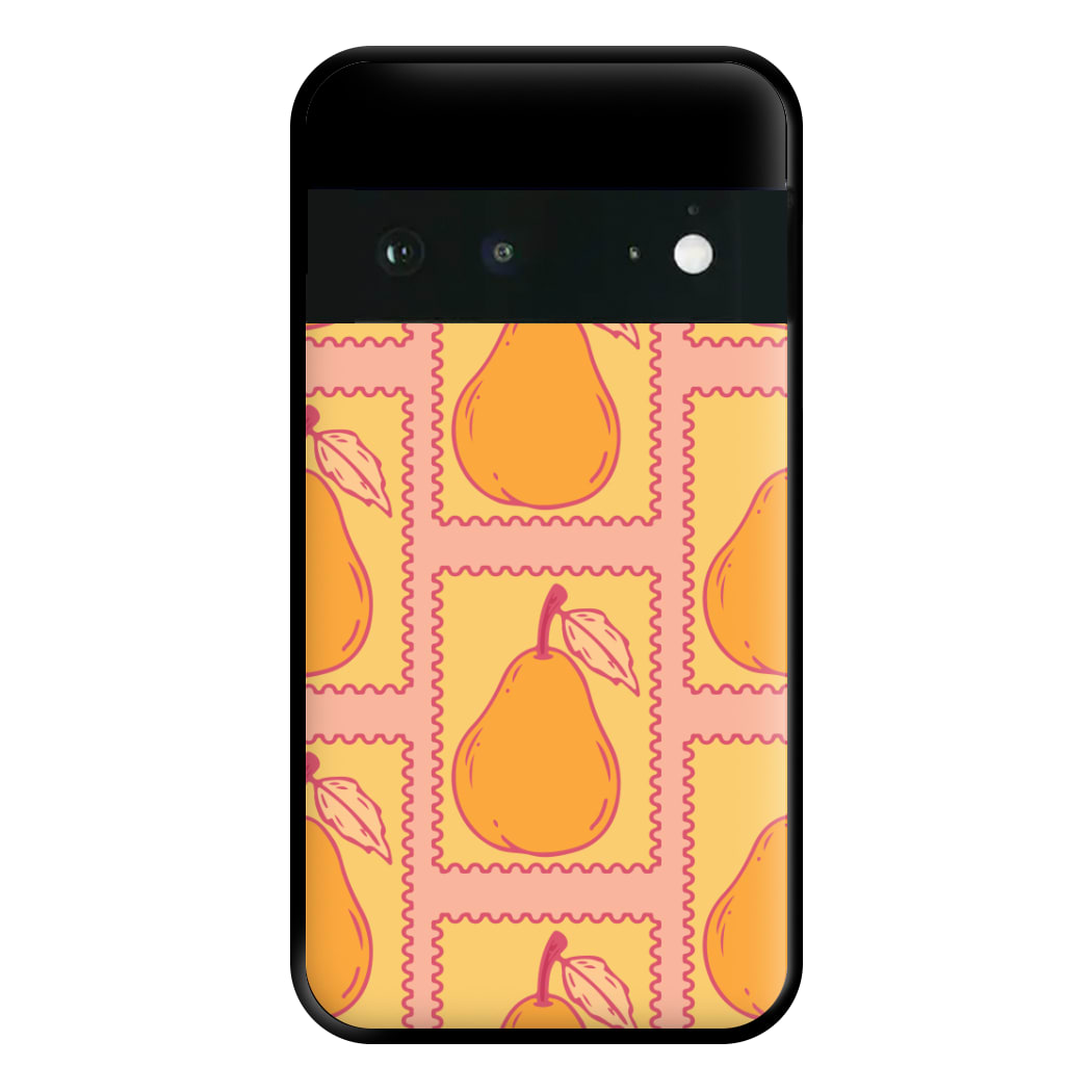 Pear Stamps Pattern Phone Case for Google Pixel 6a
