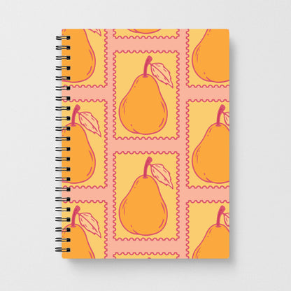 Pear Stamps Pattern Notebook