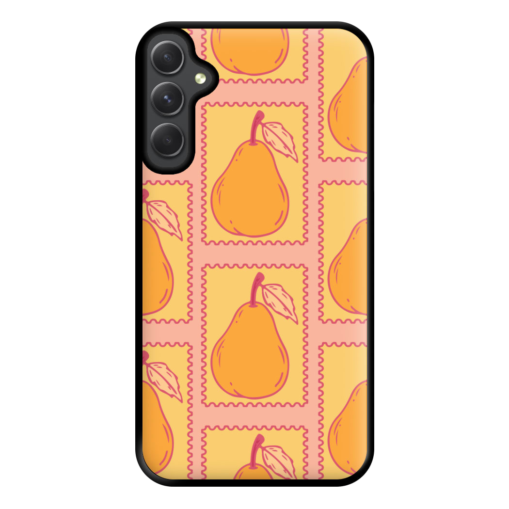 Pear Stamps Pattern Phone Case for Galaxy A14