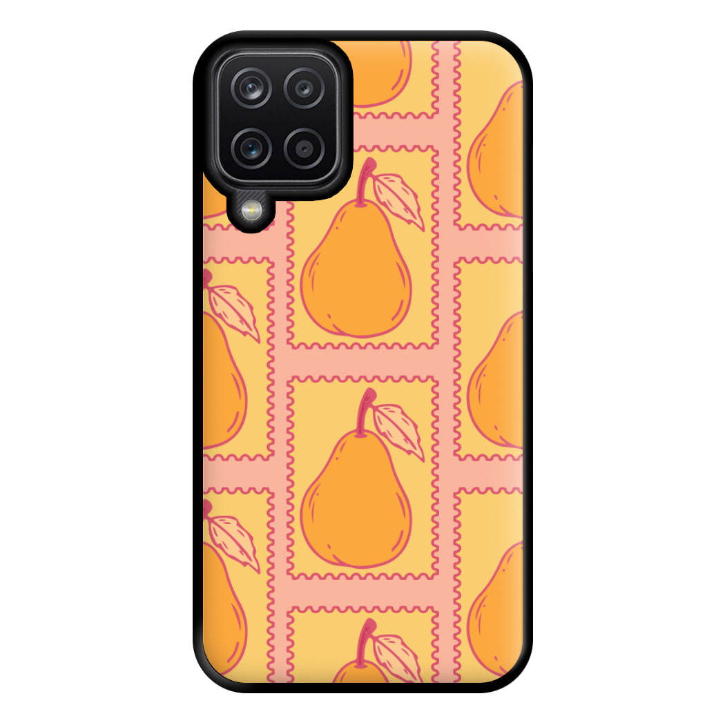 Pear Stamps Pattern Phone Case for Galaxy A12