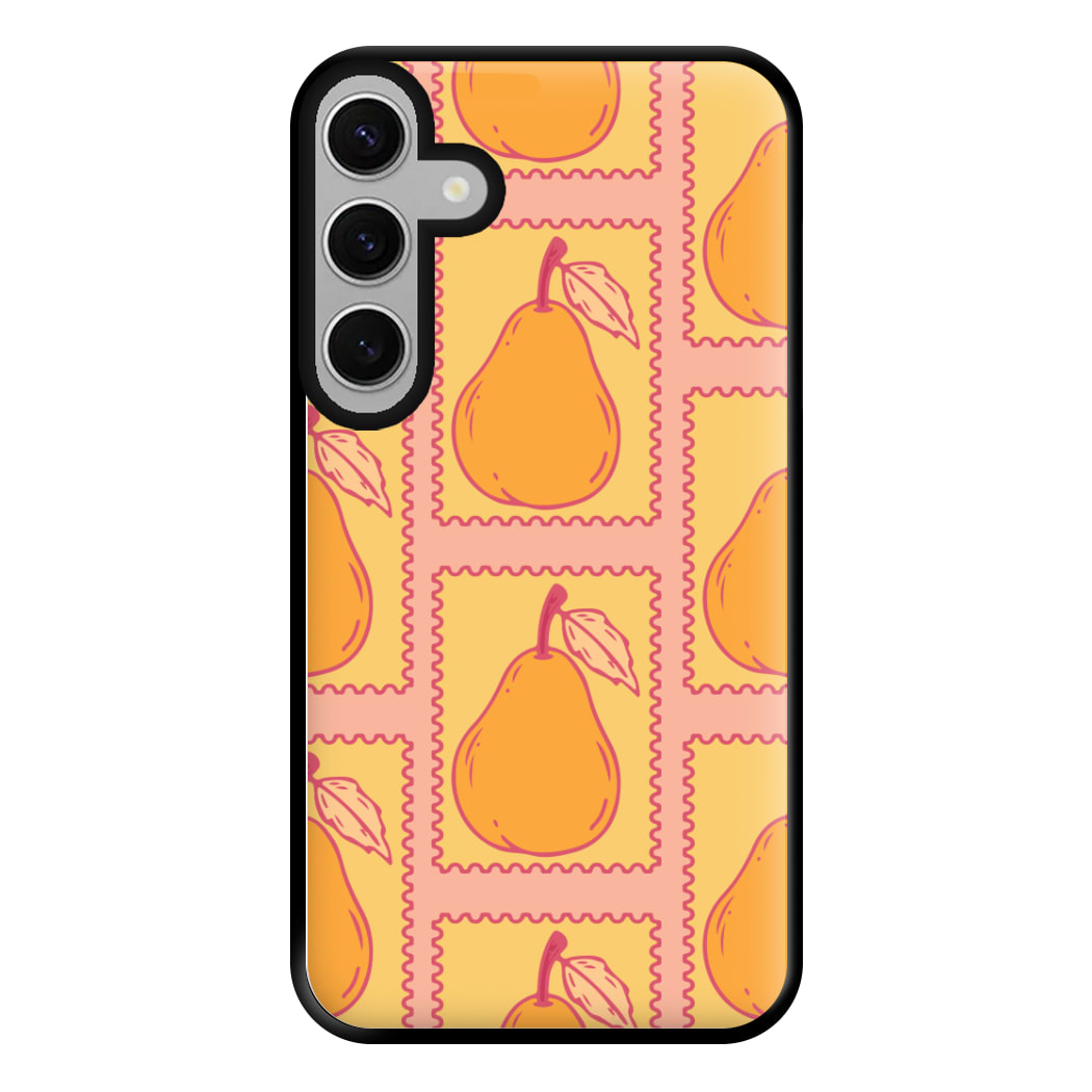 Pear Stamps Pattern Phone Case for Galaxy S24FE