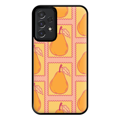 Pear Stamps Pattern Phone Case for Galaxy A52 / A52s