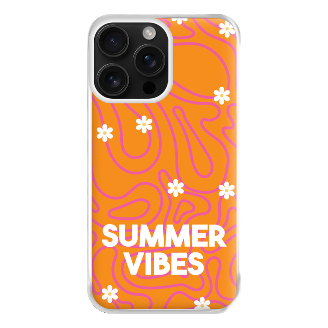 Summer Vibes Daisies Phone Case for iPhone 16 Pro Max