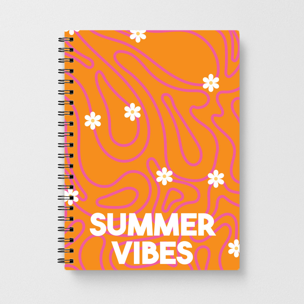 Summer Vibes Daisies Notebook