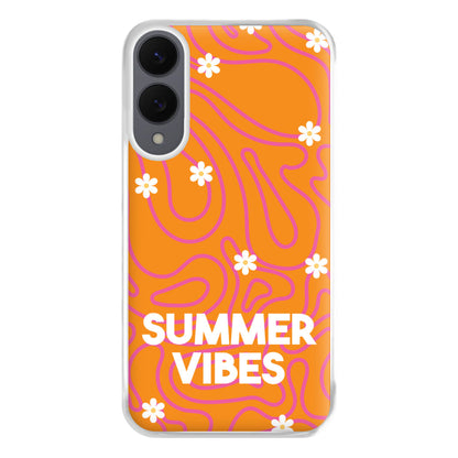 Summer Vibes Daisies Phone Case for Galaxy S25 Edge