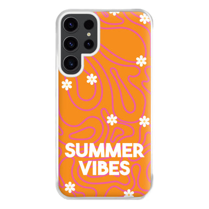 Summer Vibes Daisies Phone Case for Galaxy S23 Ultra