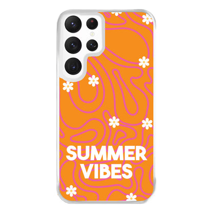 Summer Vibes Daisies Phone Case for Galaxy S22 Ultra