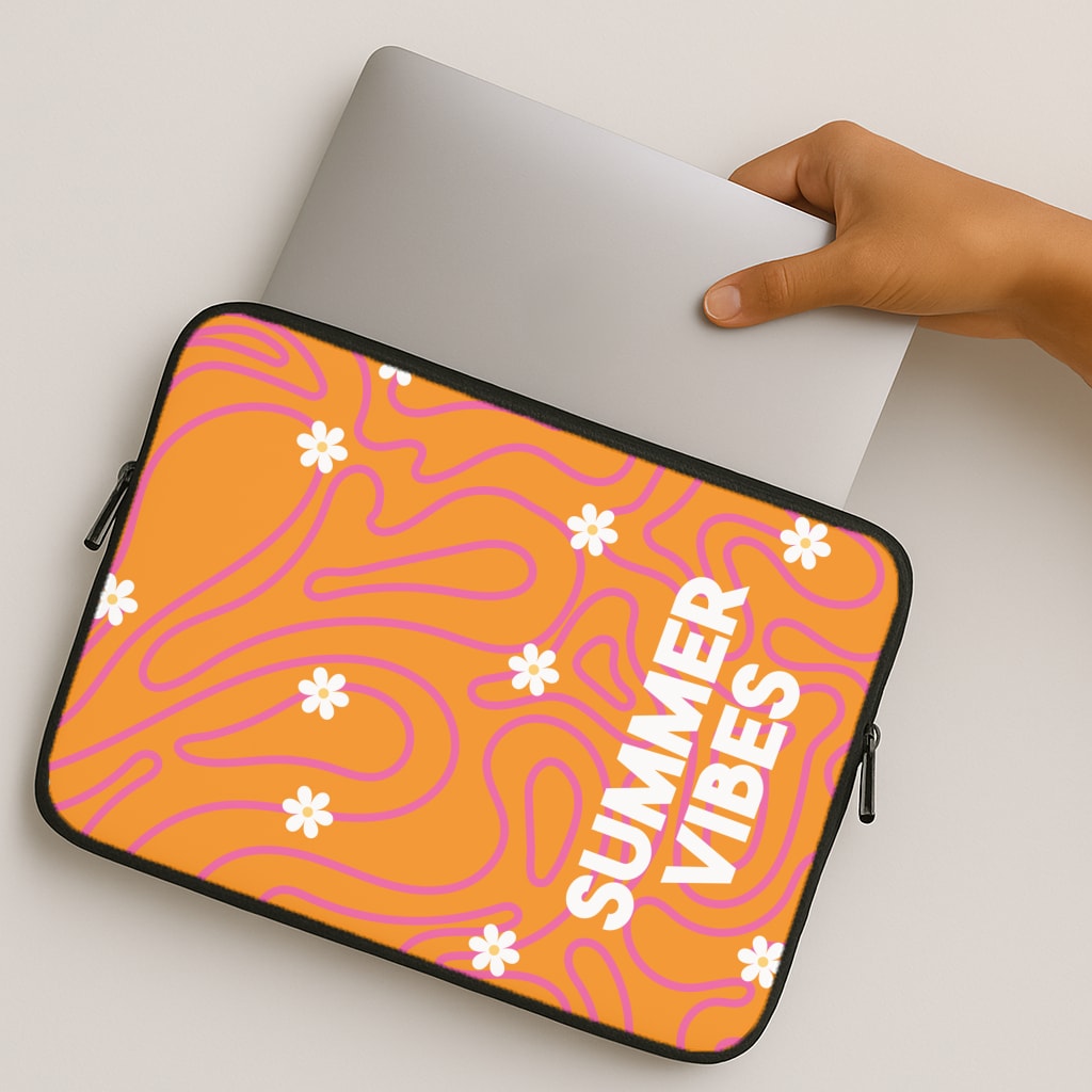Summer Vibes Daisies MacBook Case
