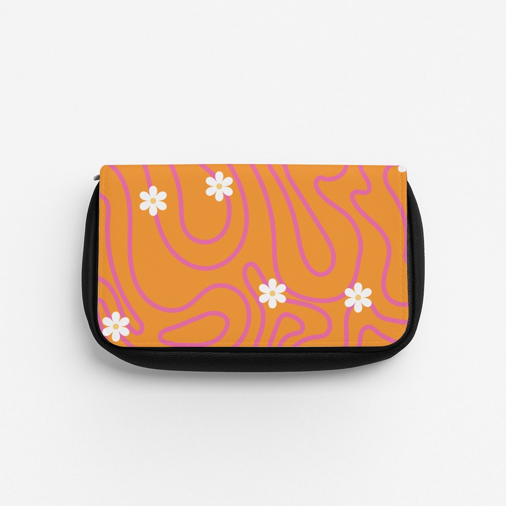 Summer Vibes Daisies Pencil Case