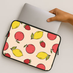 Sketched Summer Fruits Pattern MacBook Case