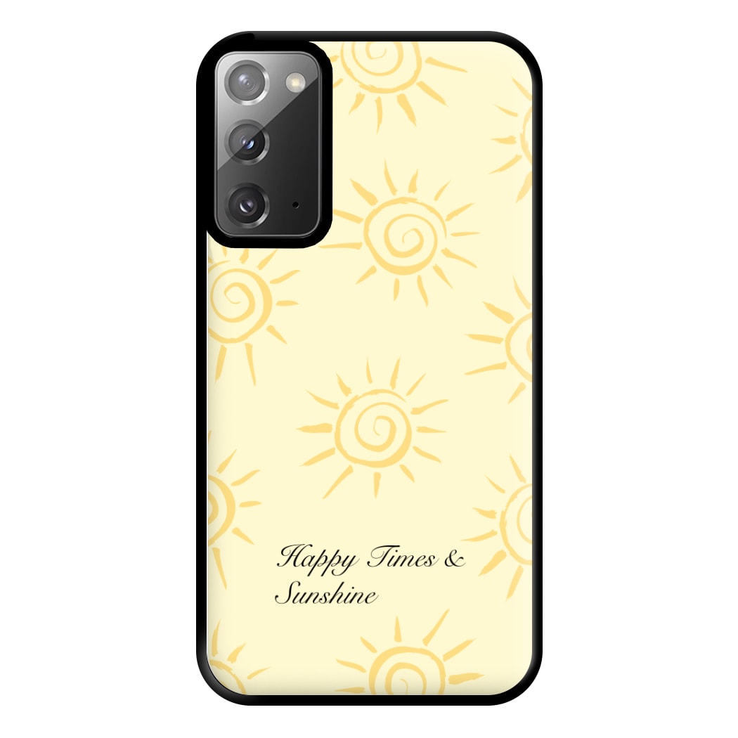 Happy Times And Sunshine Phone Case for Galaxy Note 20 Ultra