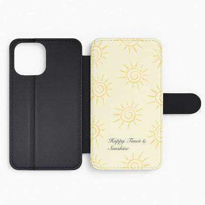 Happy Times And Sunshine Flip Phone Case