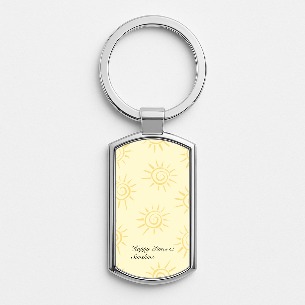 Happy Times And Sunshine Luxury Keyring