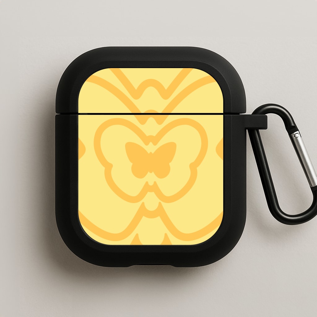 Abstract Orange Butterfly  AirPods Case