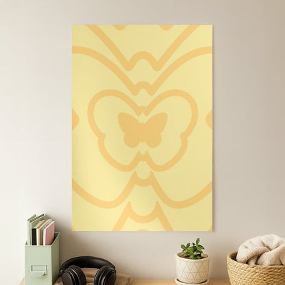Abstract Orange Butterfly  Poster