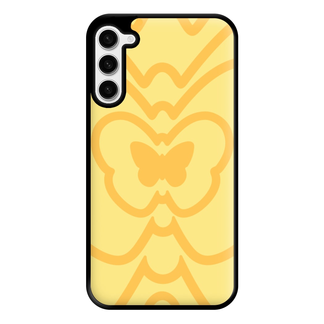 Abstract Orange Butterfly  Phone Case for Galaxy S23 Plus