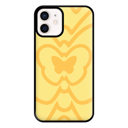 Abstract Orange Butterfly  Phone Case for iPhone 13 Mini