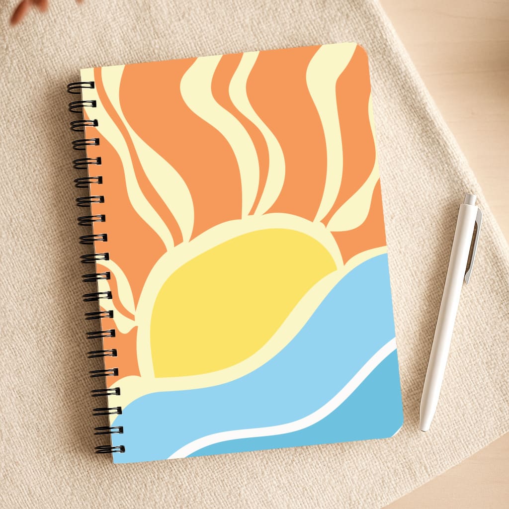 Abstract Sunset  Notepad