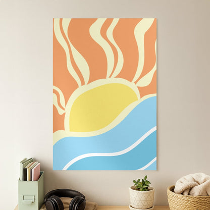 Abstract Sunset  Poster