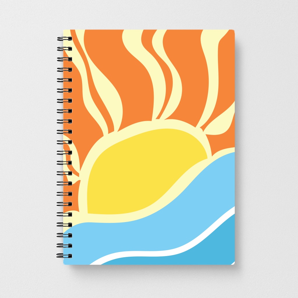 Abstract Sunset  Notebook