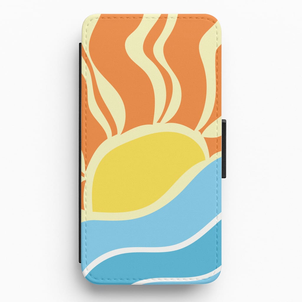 Abstract Sunset  Flip / Wallet Phone Case