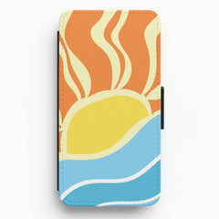 Abstract Sunset Flip / Wallet Phone Case