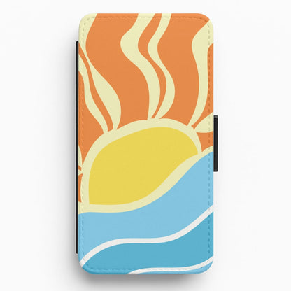 Abstract Sunset  Flip / Wallet Phone Case