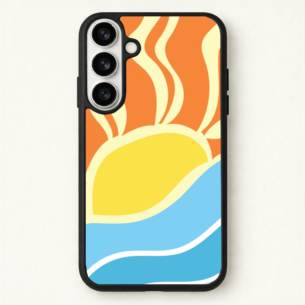 Abstract Sunset Phone Case for Galaxy S26