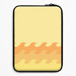 Orange Beach Waves Pattern Universal Laptop Sleeve