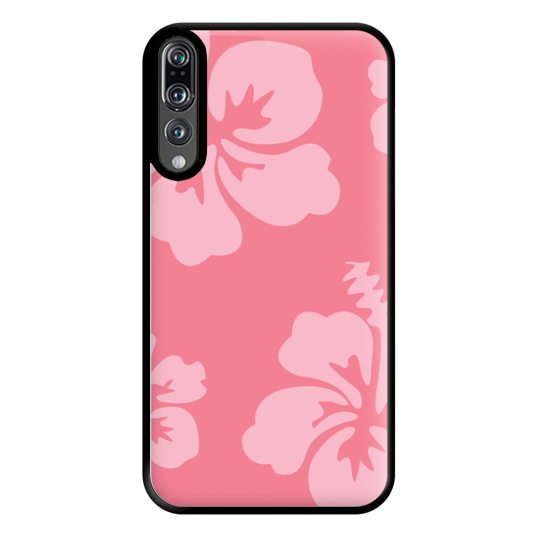 Pink Hawaiian Flowers Pattern Phone Case for Huawei P20 Pro