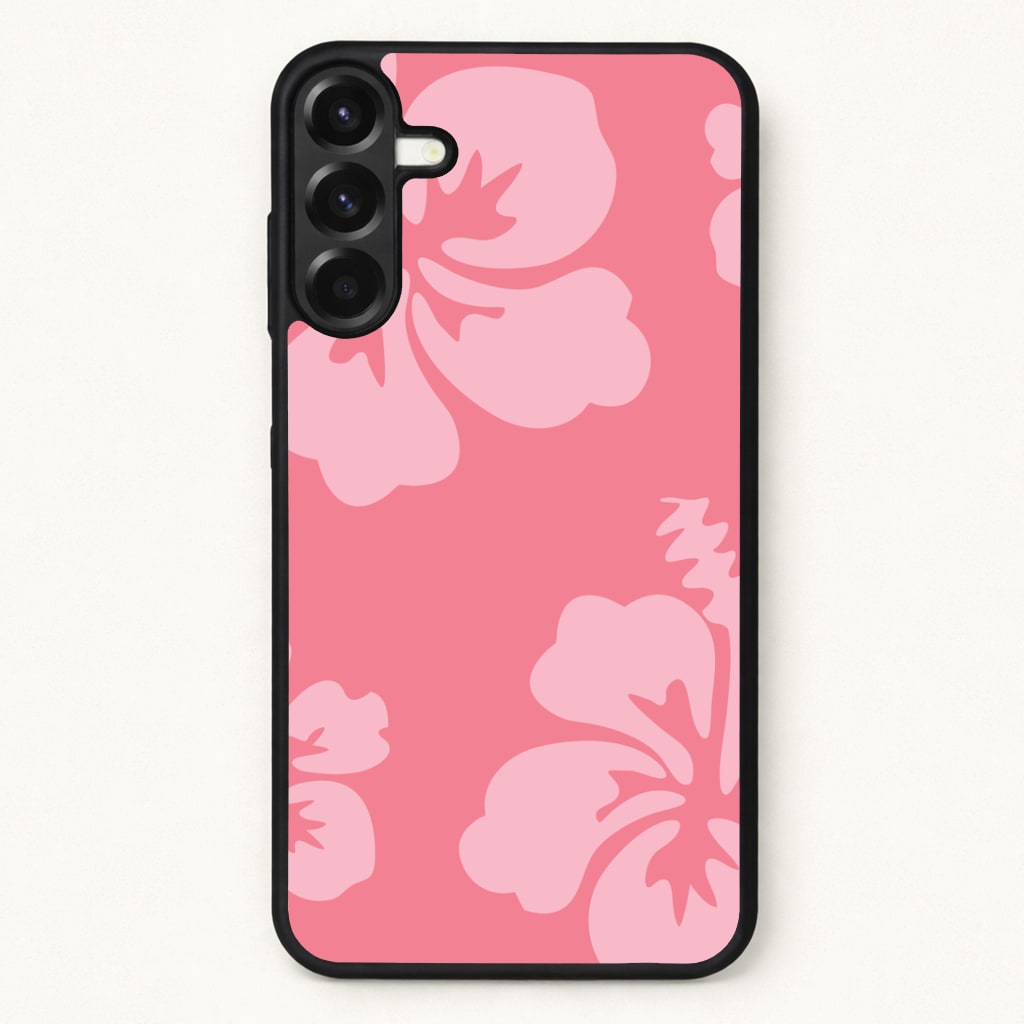 Pink Hawaiian Flowers Pattern Phone Case for Galaxy A37