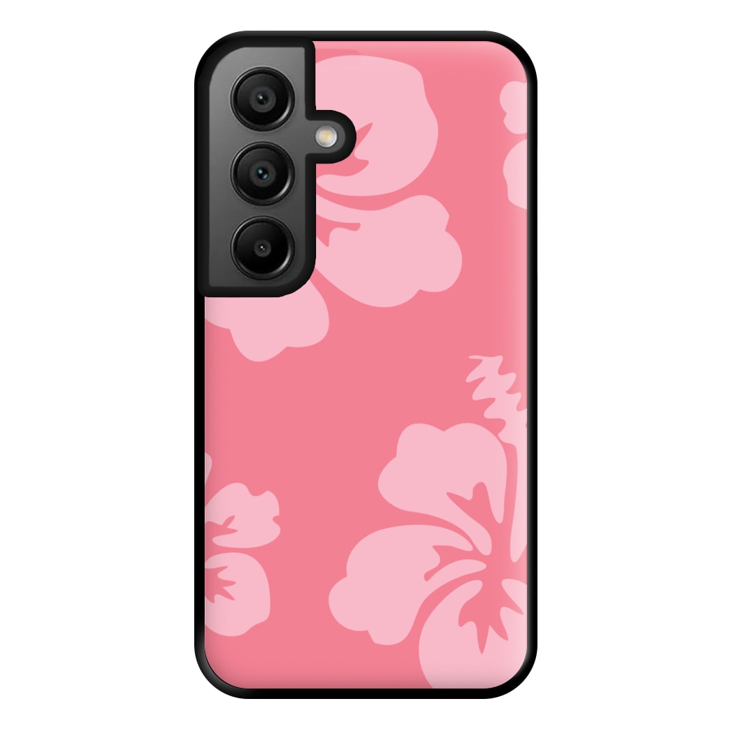 Pink Hawaiian Flowers Pattern Phone Case for Galaxy A56