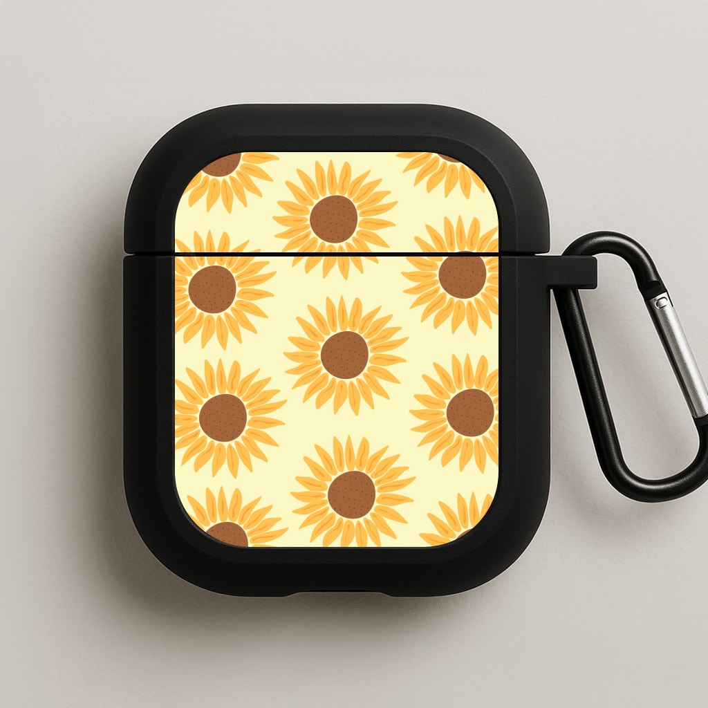 Sunflowers Abstract Pattern AirPods Case