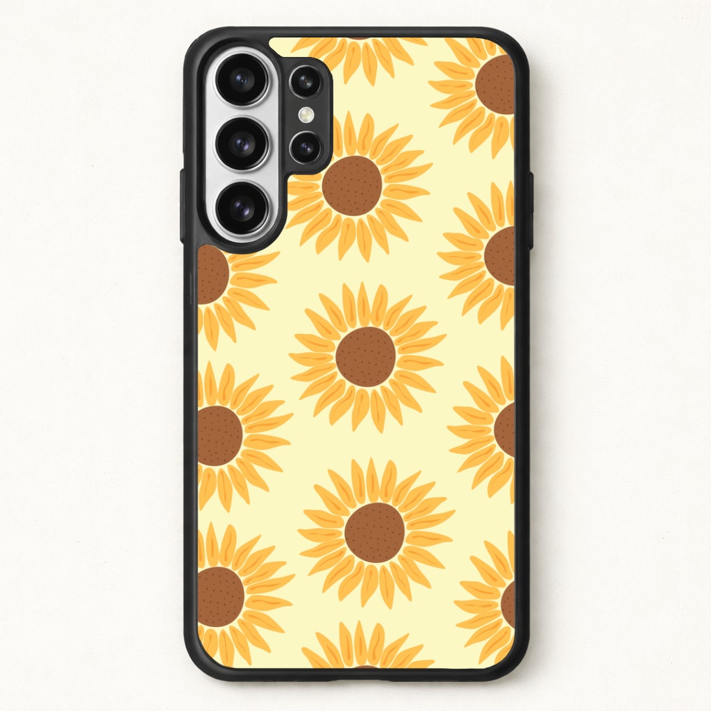 Sunflowers Abstract Pattern Phone Case for Galaxy S26 Ultra