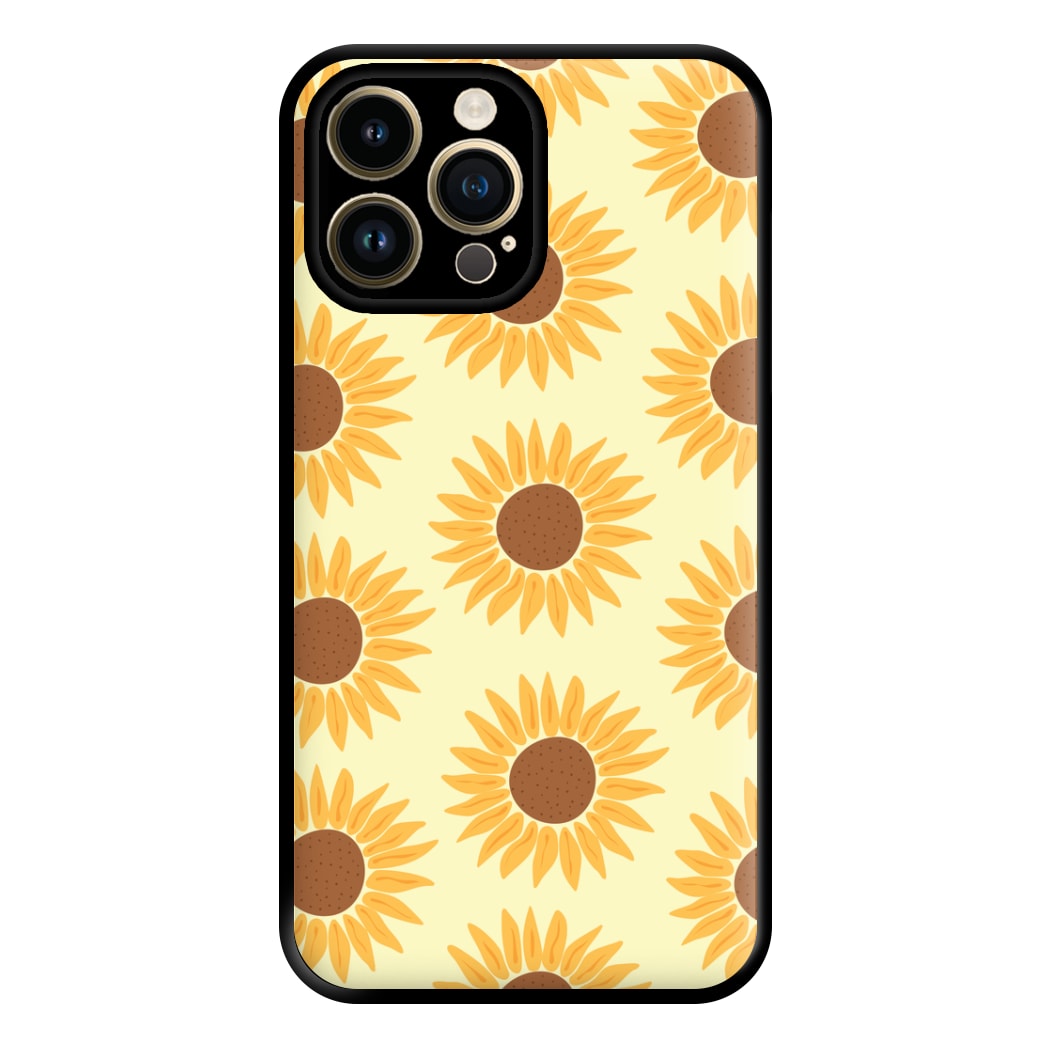 Sunflowers Abstract Pattern Phone Case for iPhone 14 Pro Max