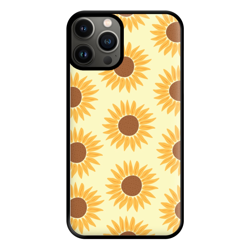 Sunflowers Abstract Pattern Phone Case for iPhone 13 Pro Max