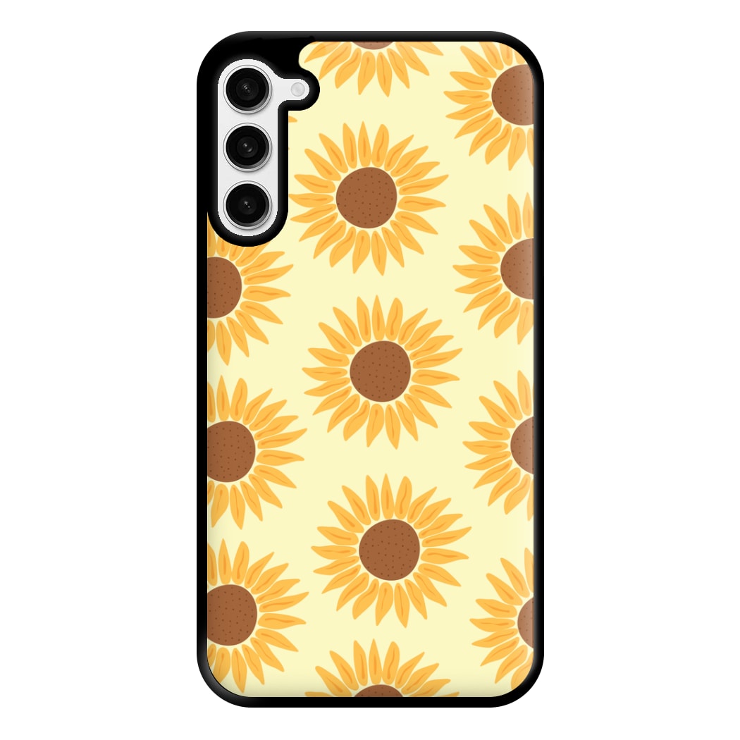 Sunflowers Abstract Pattern Phone Case for Galaxy S23 Plus