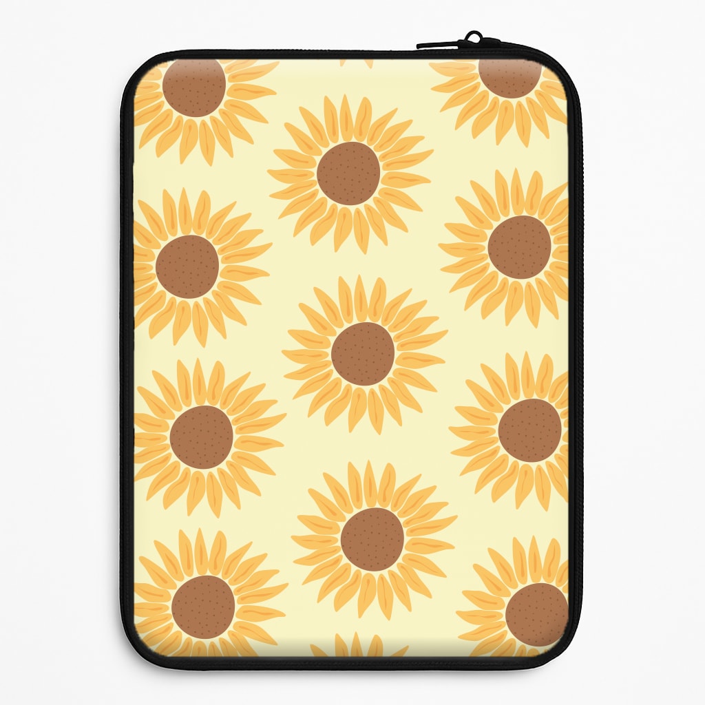 Sunflowers Abstract Pattern Laptop Sleeve