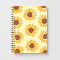 Sunflowers Abstract Pattern Notebook