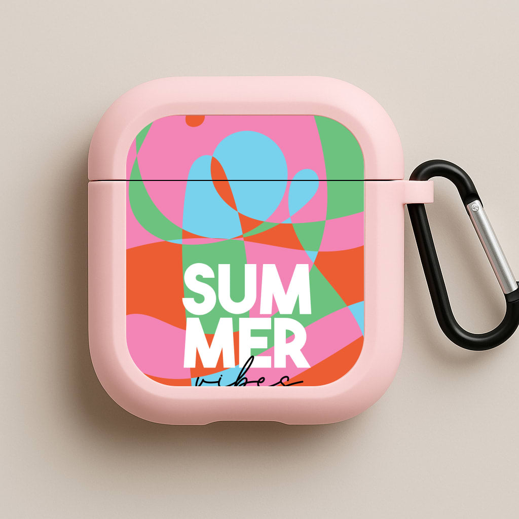 Summer Vibes  Pink AirPods Case