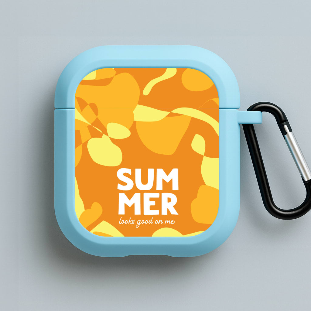Summer Looks Good On Me Blue AirPods Case