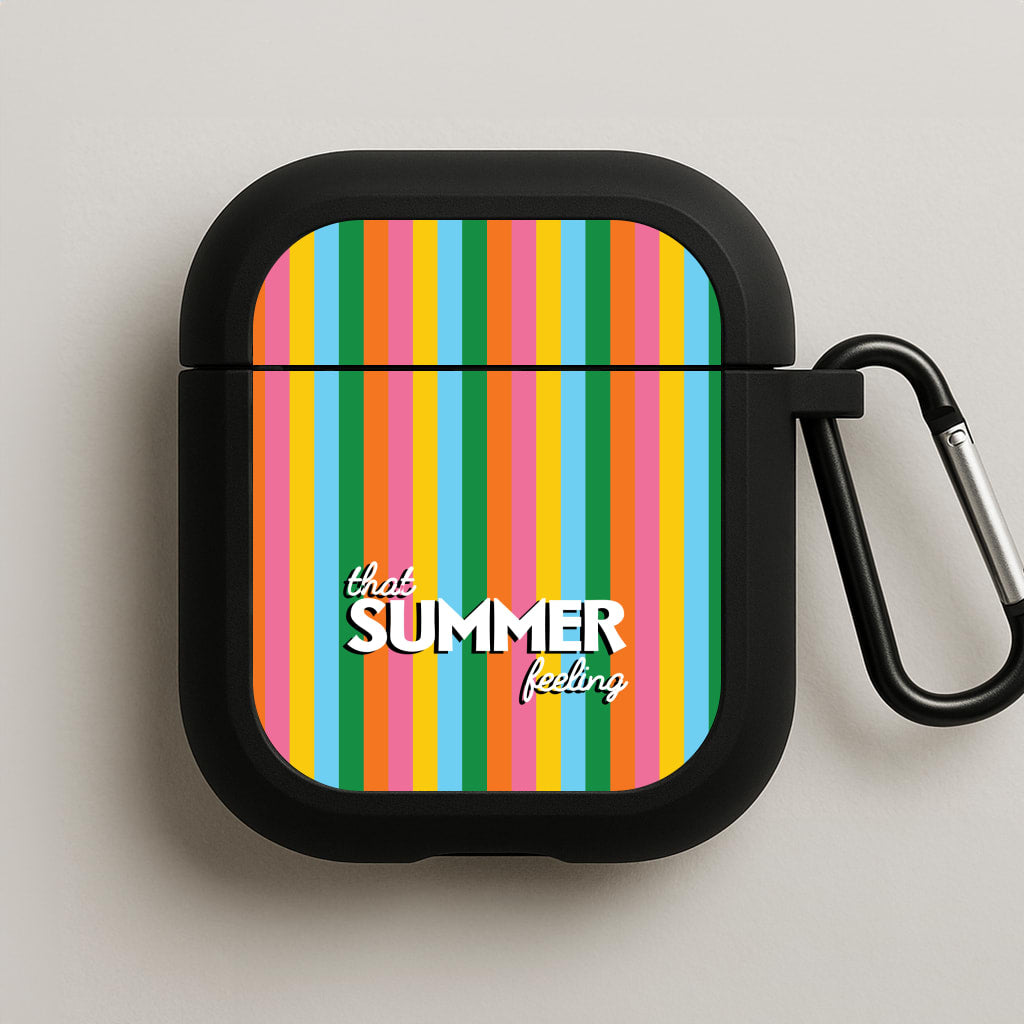 That Summer Feeling Stripes AirPods Case