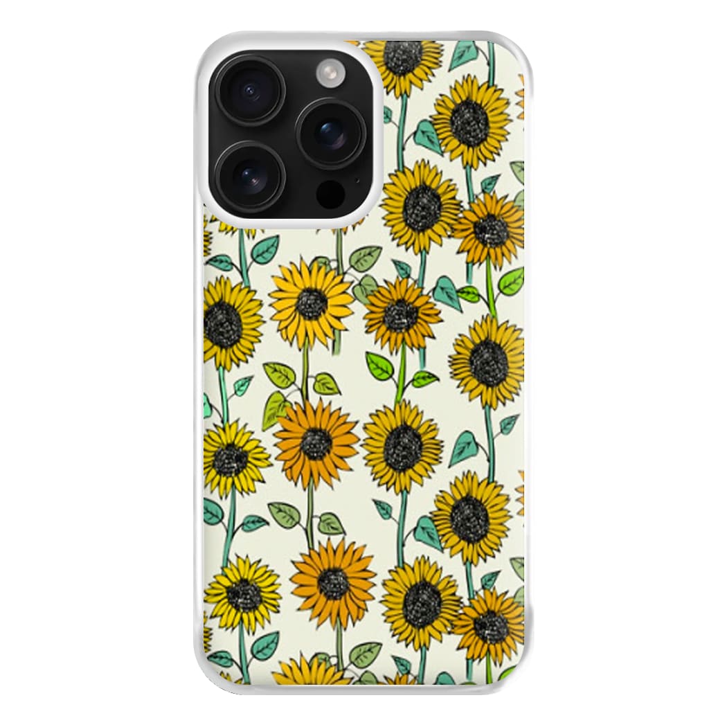 Painted Sunflowers Phone Case