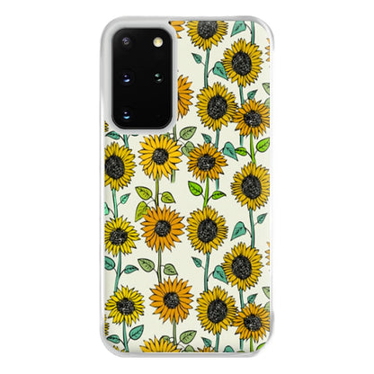 Painted Sunflowers Phone Case for Galaxy S20 Plus