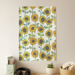 Painted Sunflowers Poster